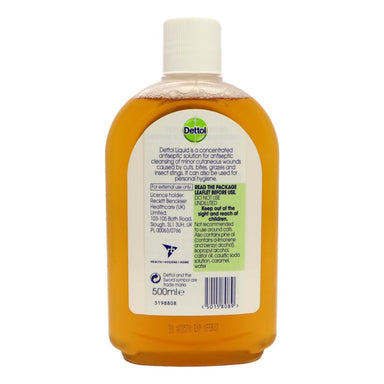 Dettol Disinfectant Liquid 500ml (MED) - Intamarque - Wholesale 0000050158089