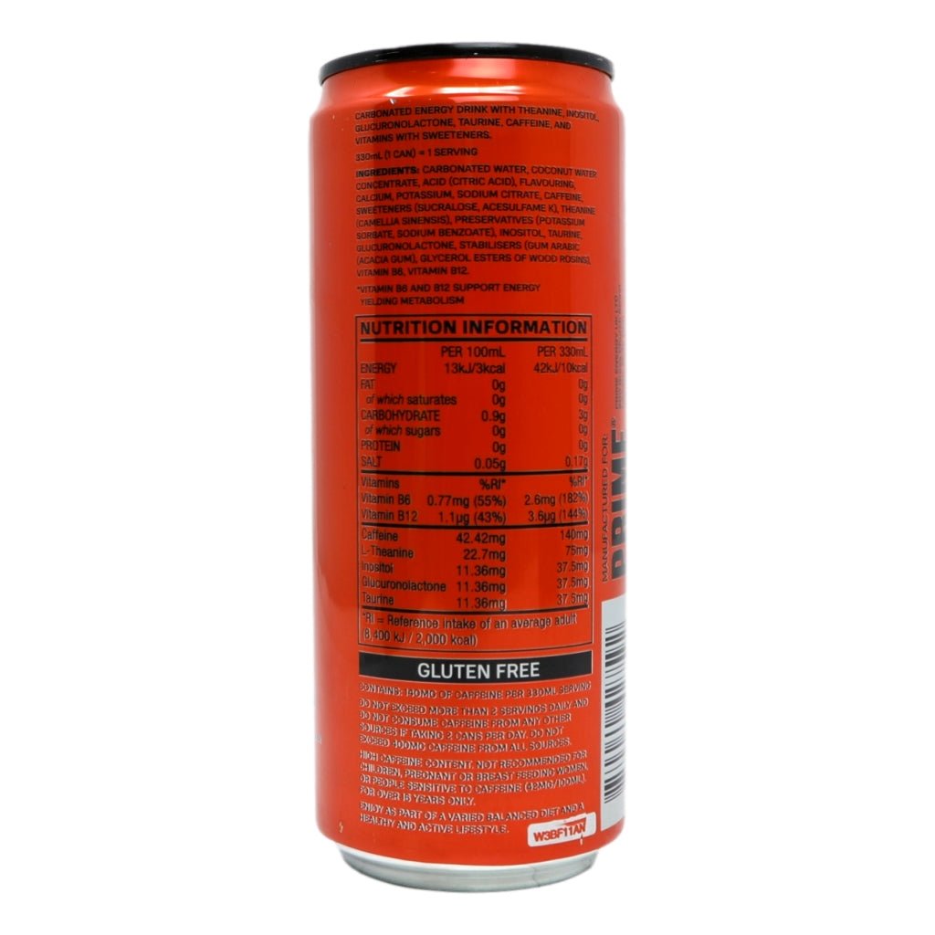 Prime Energy Drink 330mL Orange Mango - UK Only - Intamarque - Wholesale 0850040427592