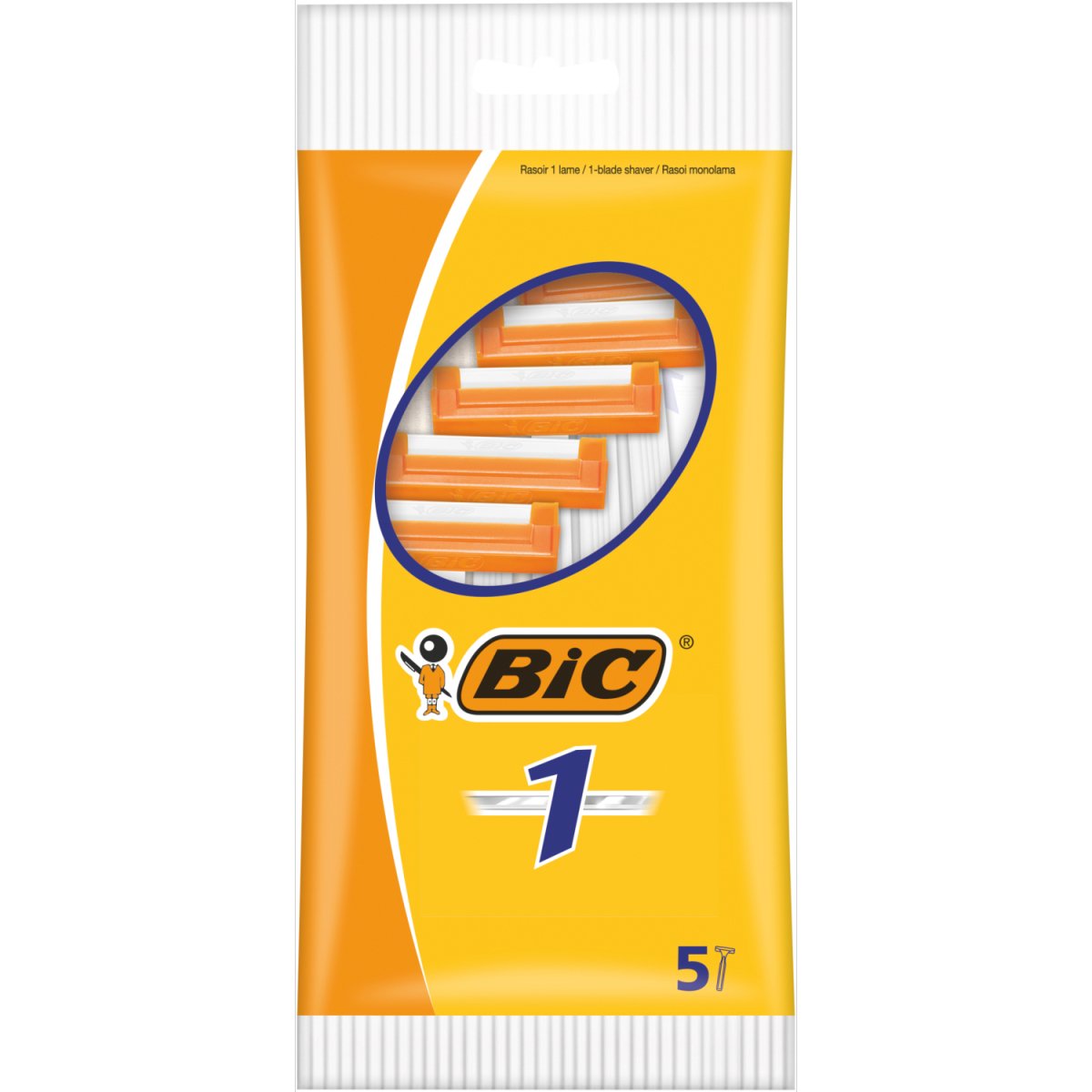 Bic 1 Razors 5's Normal - Intamarque - Wholesale 3086125705027