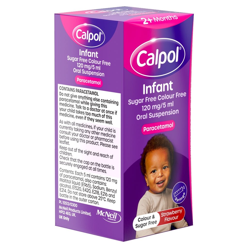 Calpol Infant Colour Free Sugar Free Suspension MED - Intamarque - Wholesale 3574660418439