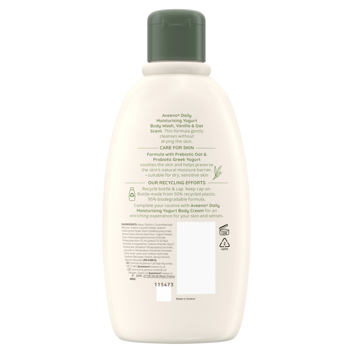 Aveeno Daily Moisturising Yogurt Body Wash 300ml - Intamarque - Wholesale 3574661321554