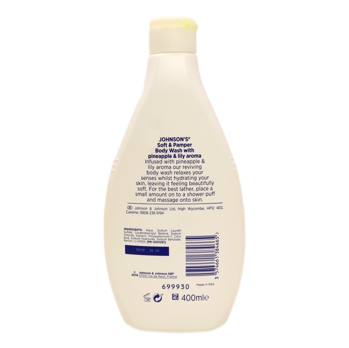 Johnsons Body Wash 400ml Pamper - Intamarque - Wholesale 3574661384665