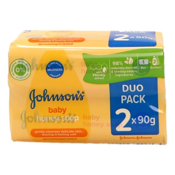 Johnsons Baby Honey Soap 2pk - Intamarque - Wholesale 3574661642864