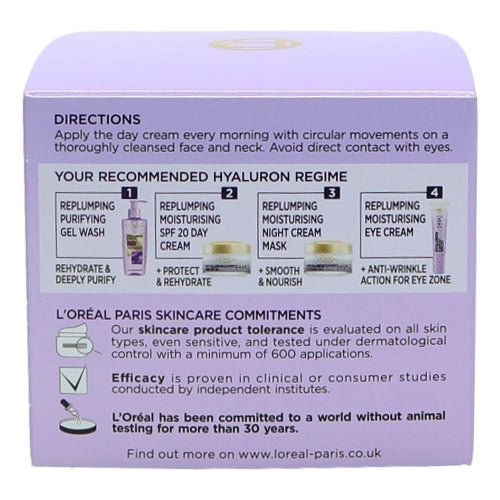 L'Oreal Hyaluron Expert Day Cream 50ml SPF20 - Intamarque - Wholesale 3600524077389