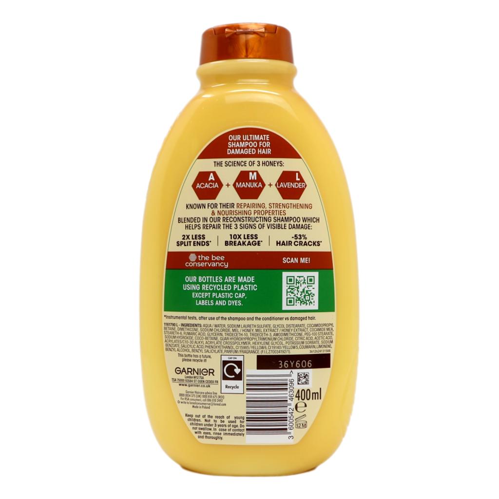 Garnier Ultimate Blends Honey Treasures Shampoo 400ml - Intamarque - Wholesale 3600542463096