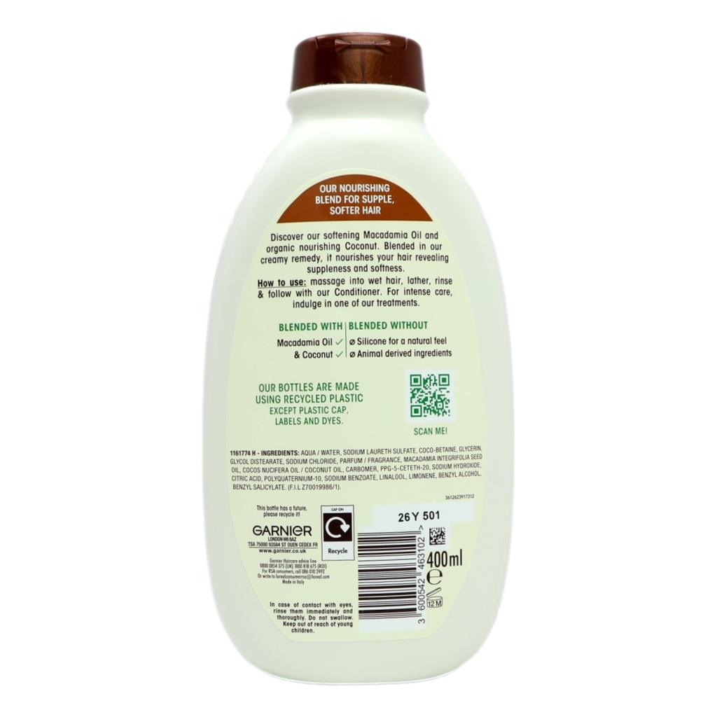 Garnier Ultimate Blends Coconut Milk Shampoo 400ml - Intamarque - Wholesale 3600542463102