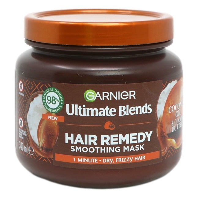 Garnier Ultimate Blends Coco Sleek Hair Remedy Mask 340Ml - Intamarque - Wholesale 3600542509046