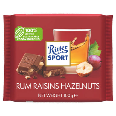 Ritter Sport Rum Raisins & Hazelnuts 100g - Intamarque - Wholesale 4000417012005