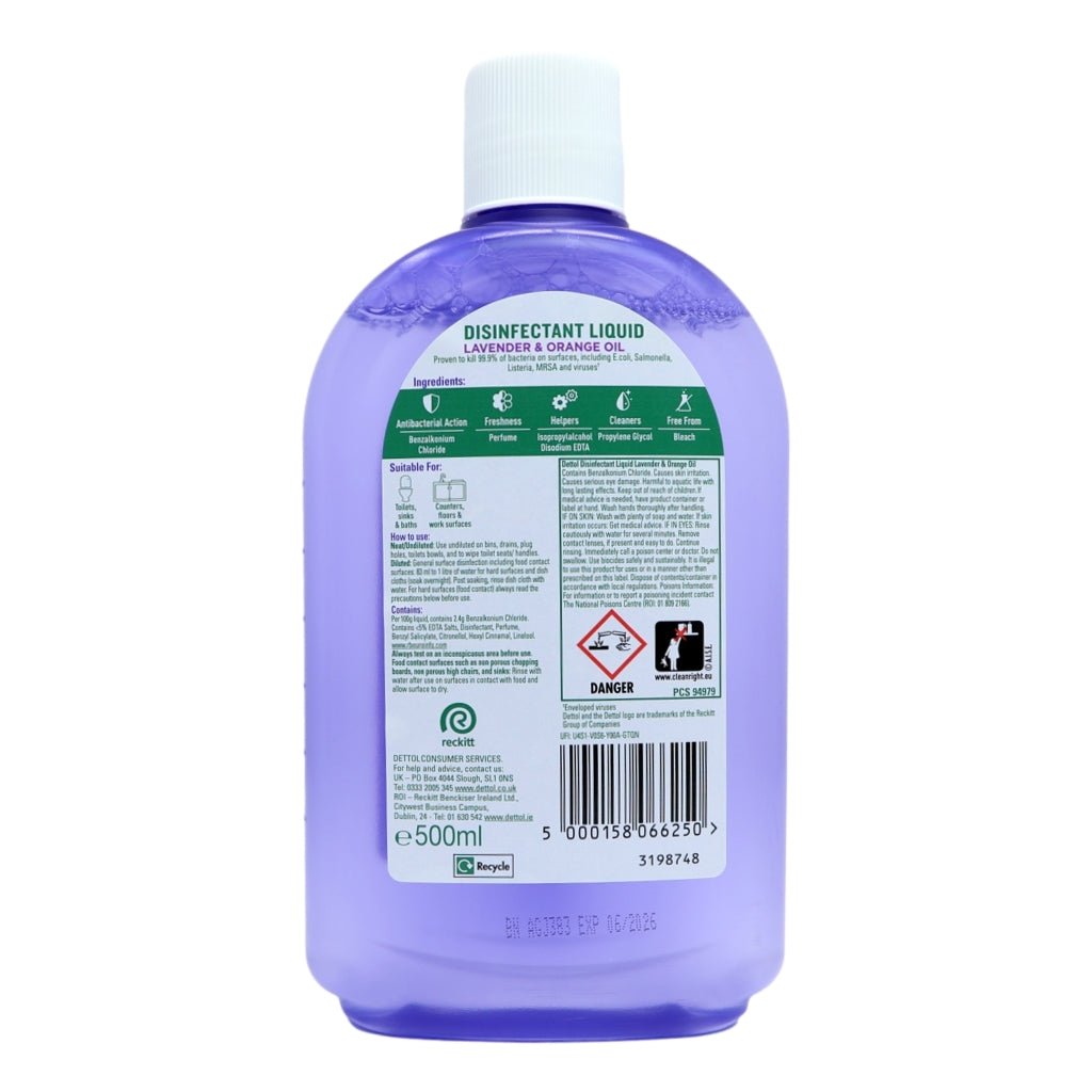 Dettol Disinfectant Lavender & Orange - Intamarque - Wholesale 5000158066250