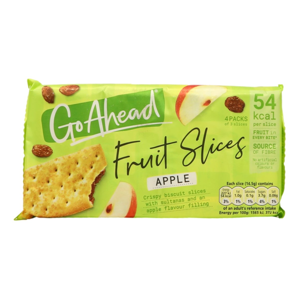 Go Ahead Apple Crispy Fruit Slices 4pk 22x4 - Intamarque - Wholesale 5000168036991