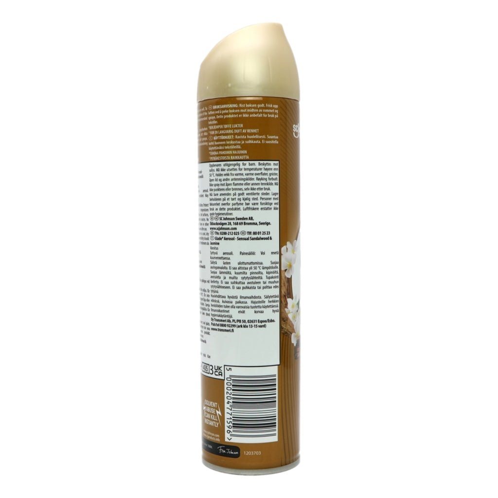 Glade TrueScent Aerosol 300ml Bali and Sandalwood - Intamarque - Wholesale 5000204771596