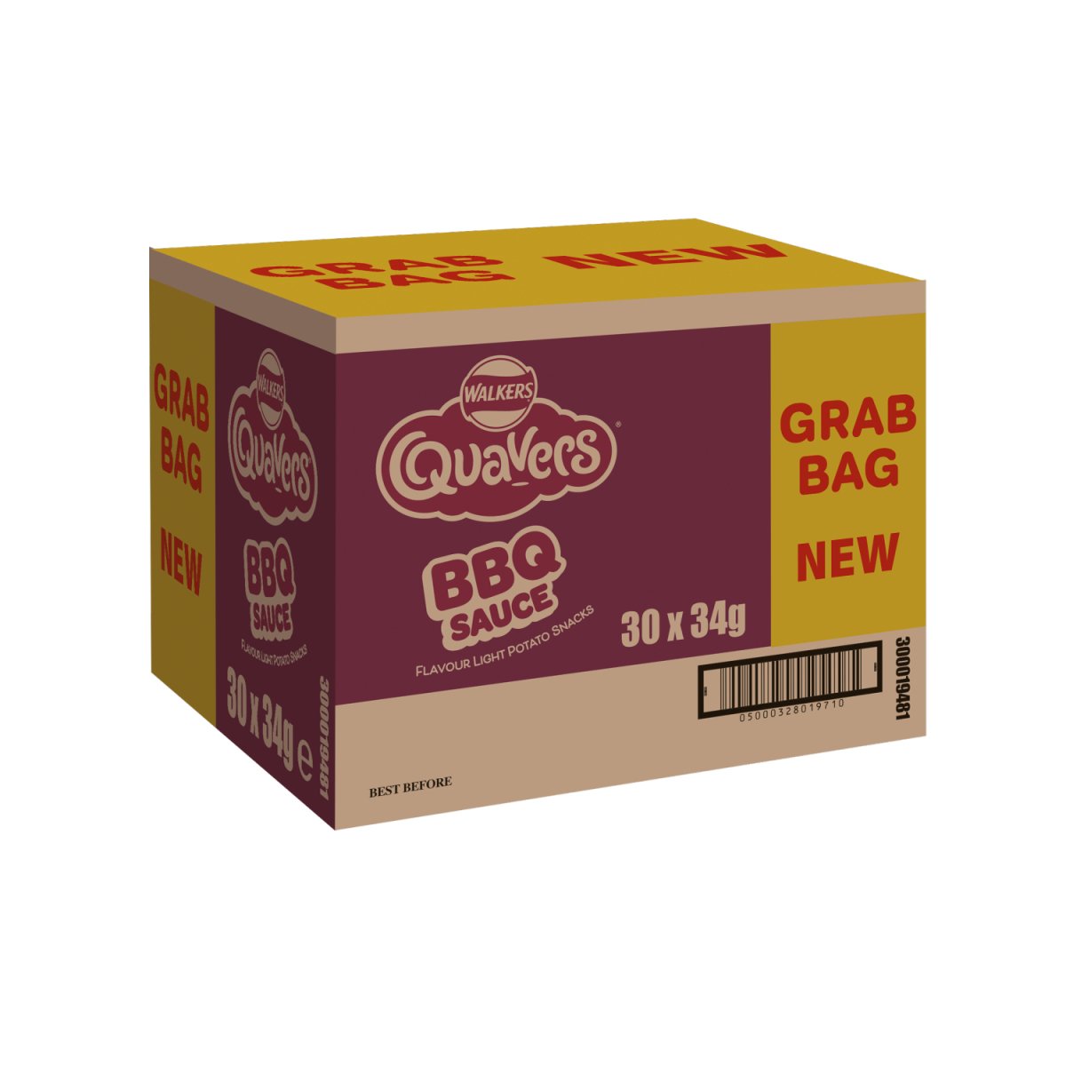 Quavers Grab Bag BBQ 34G - Intamarque - Wholesale 5000328019154