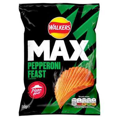 Walkers Max Pizza Hut Pepperoni Feast 50g - Intamarque - Wholesale 5000328022499