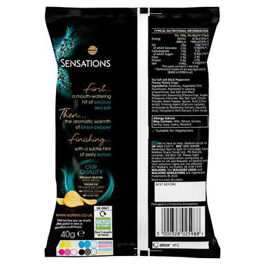 Sensations Crushed Sea Salt & Black Peppercorn 40g - Intamarque - Wholesale 5000328025988