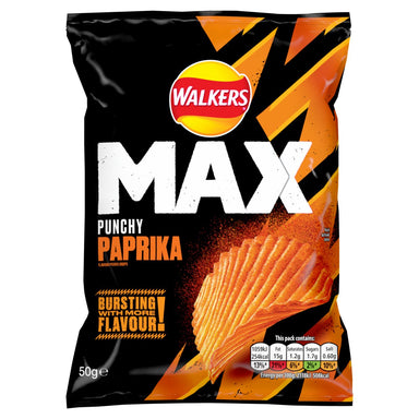 Walkers Max Paprika 50G - Intamarque - Wholesale 5000328123301