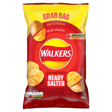 Walkers Grab Bag Ready Salted 45G - Intamarque - Wholesale 5000328270548