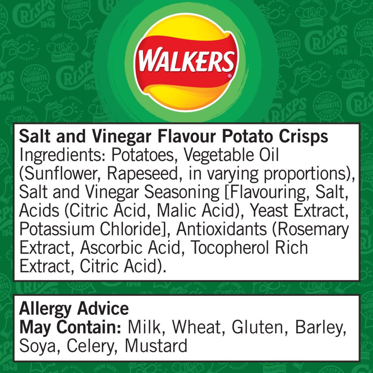 Walkers Grab Bag Salt & Vinegar 45G - Intamarque - Wholesale 5000328270630