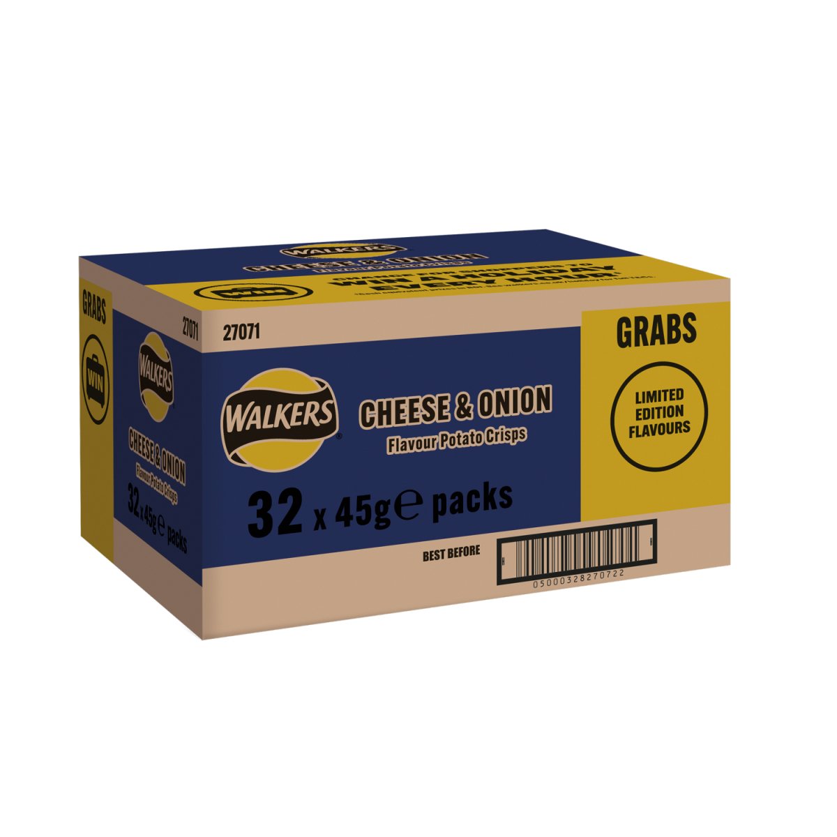 Walkers Grab Bag Cheese & Onion 45G - Intamarque - Wholesale 5000328270715