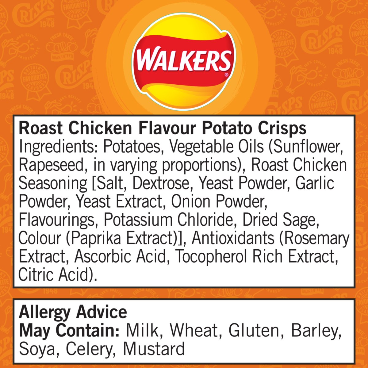 Walkers Grab Bag Roast Chicken 45G - Intamarque - Wholesale 5000328270975