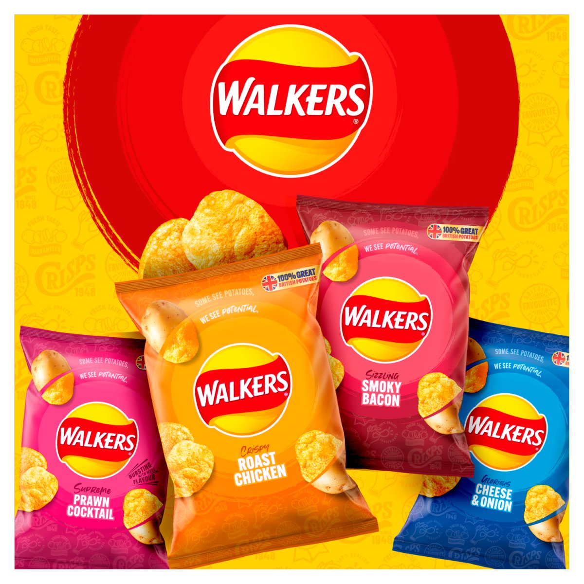 Walkers Grab Bag Smokey Bacon 45G - Intamarque - Wholesale 5000328271095