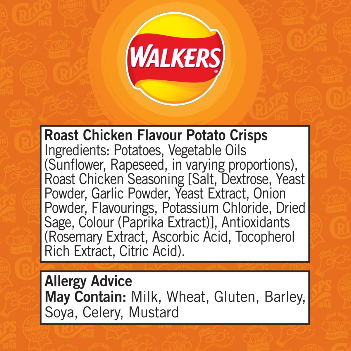 Walkers Roast Chicken 32.5G - Intamarque - Wholesale 5000328329833