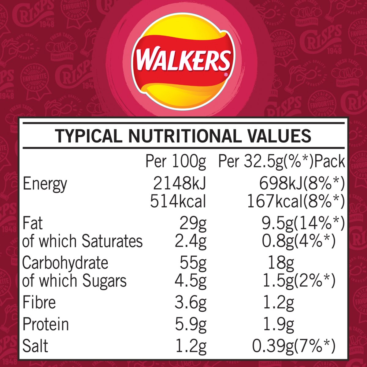 Walkers Smokey Bacon 32.5G - Intamarque - Wholesale 5000328338507