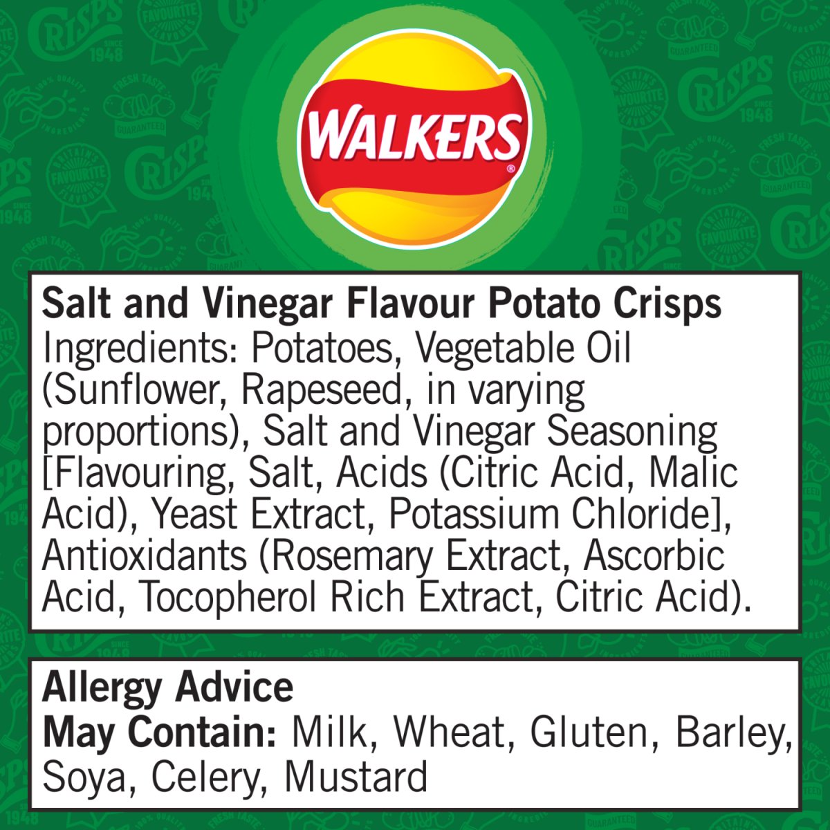 Walkers Salt & Vinegar 32.5G - Intamarque - Wholesale 5000328461755