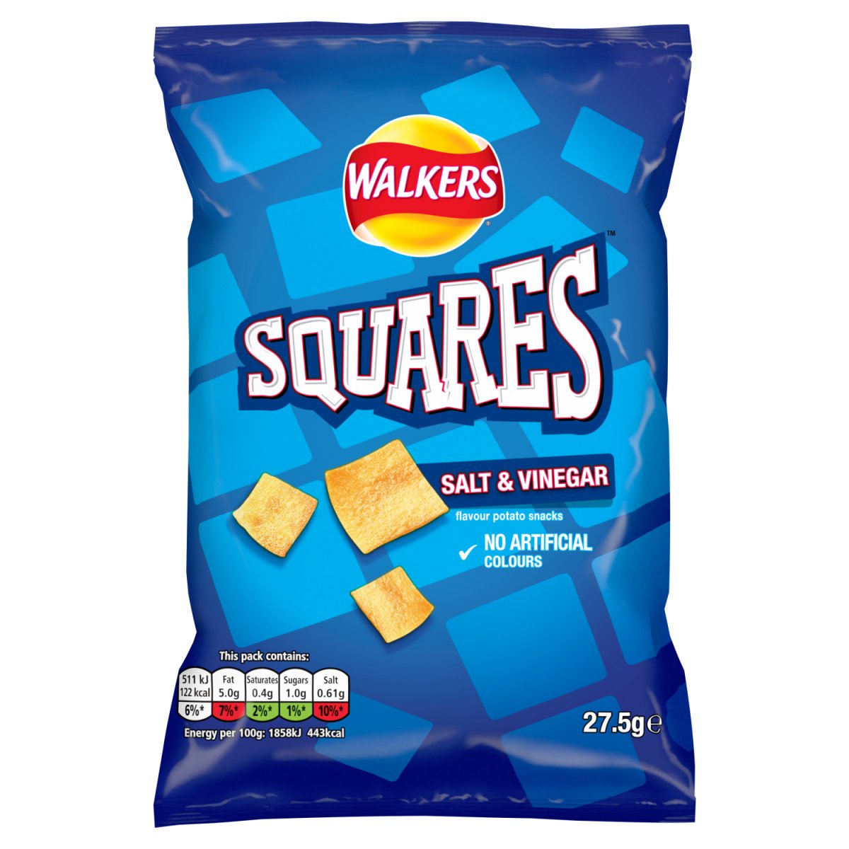 Walkers Squares Salt & Vinegar 27.5G - Intamarque - Wholesale 5000328475905