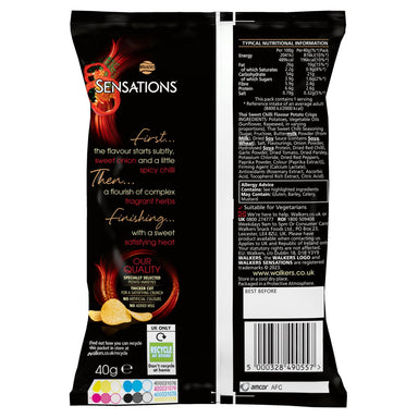 Walkers Sensations Thai Sweet Chilli 40G - Intamarque - Wholesale 5000328490557