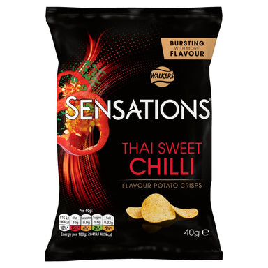 Walkers Sensations Thai Sweet Chilli 40G - Intamarque - Wholesale 5000328490557