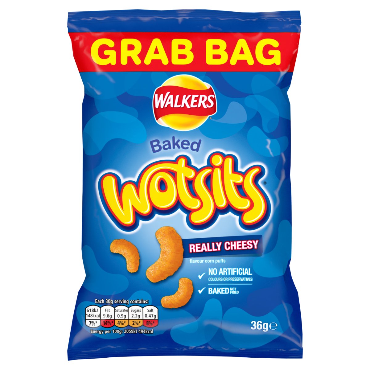 Wotsits Cheese Grab Bag 36g - Intamarque - Wholesale 5000328530055