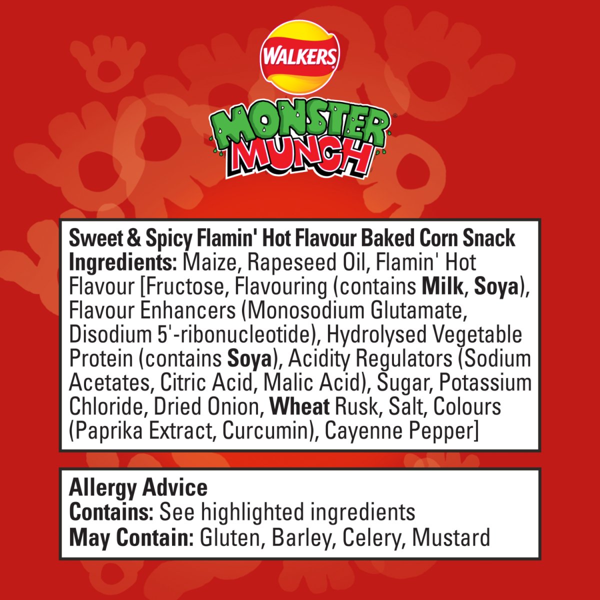 Monster Munch Sweet & Spicy Flamin Hot 40G - Intamarque - Wholesale 5000328530130