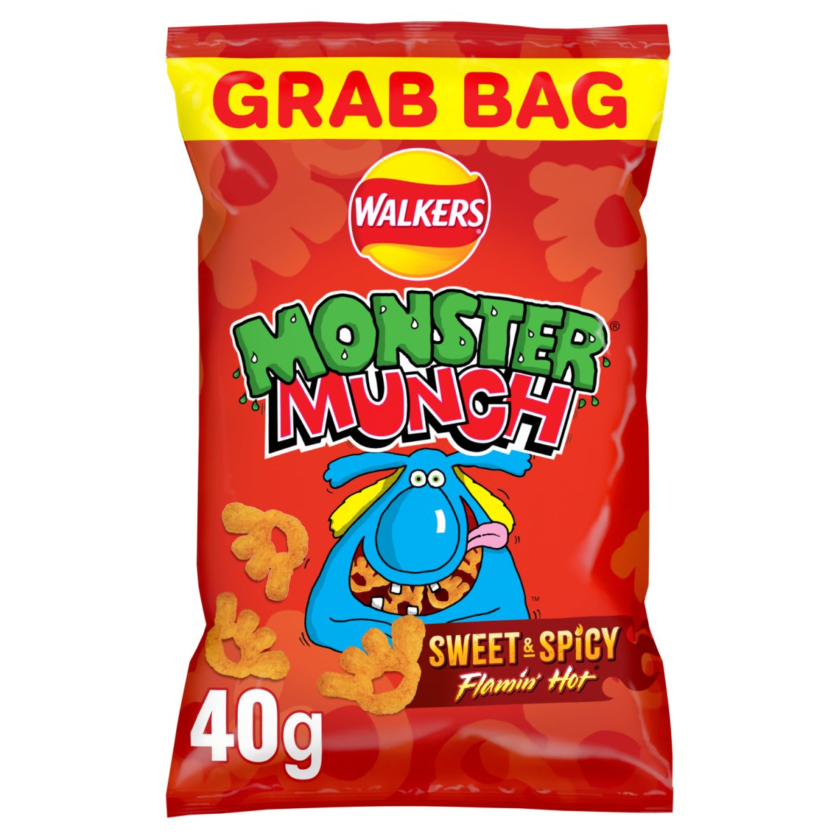 Monster Munch Sweet & Spicy Flamin Hot 40G - Intamarque - Wholesale 5000328530130