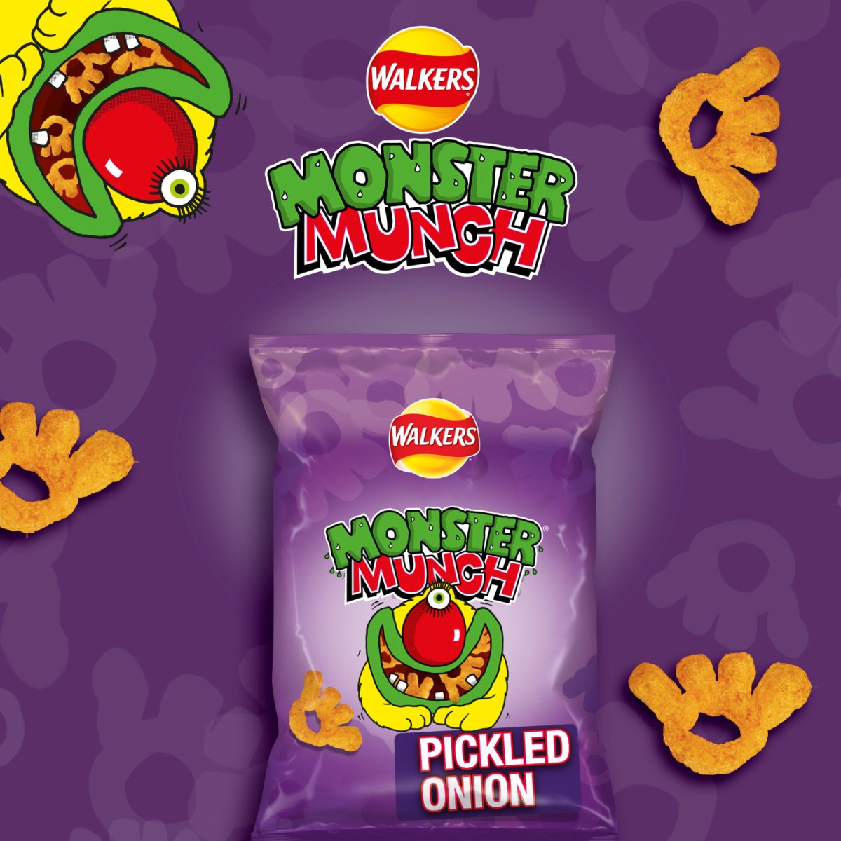 Monster Munch Pickled Onion 40G - Intamarque - Wholesale 5000328531007