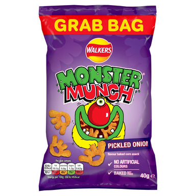 Monster Munch Pickled Onion 40G - Intamarque - Wholesale 5000328531007