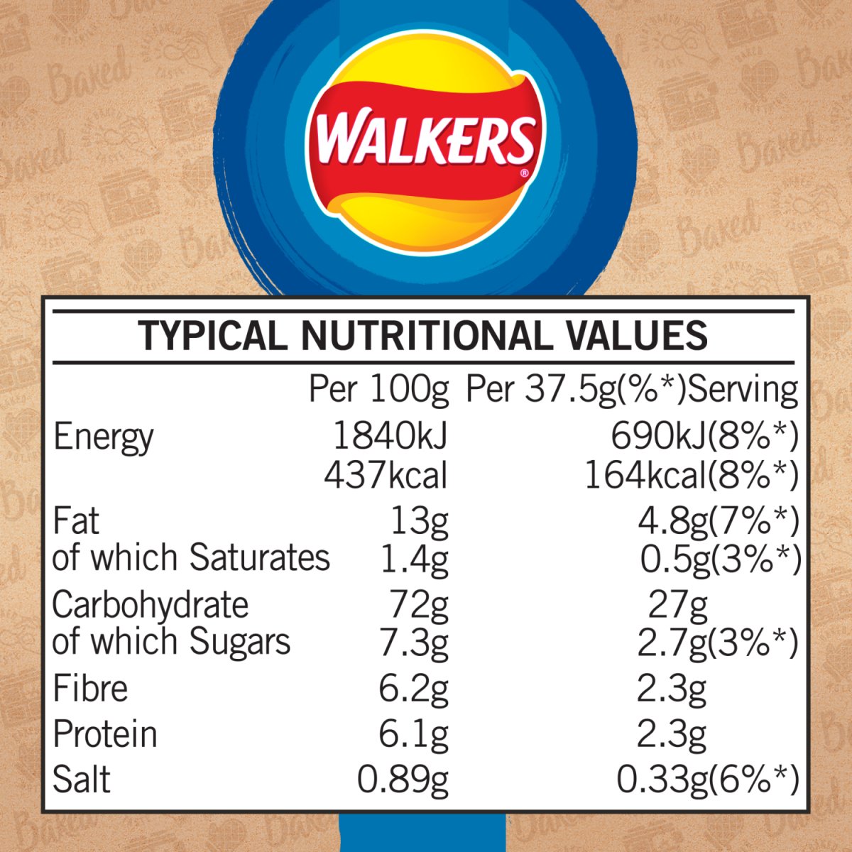 Walkers Baked Cheese & Onion 37.5G - Intamarque - Wholesale 5000328774800