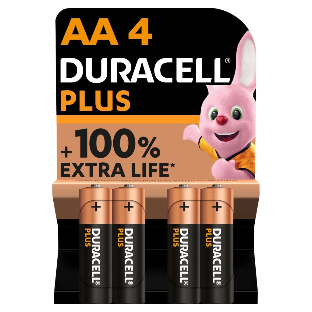 Duracell Plus Batteries 100%   AA 4pk - Intamarque - Wholesale 5000394140851