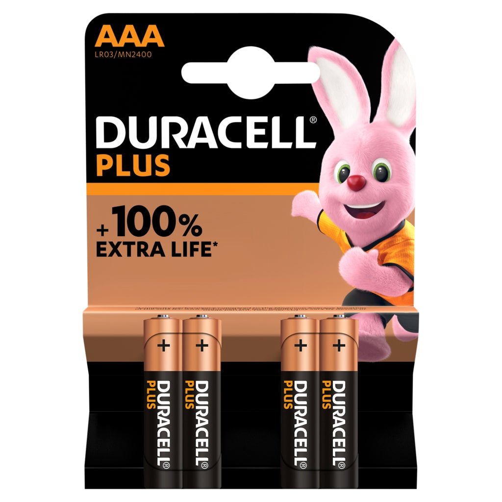 Duracell Plus Batteries 100%  AAA 4pk - Intamarque - Wholesale 5000394141117