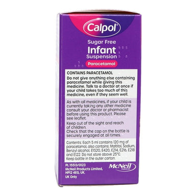 Calpol Infant 100ml Sugar Free (MED) - Intamarque - Wholesale 5010123722708