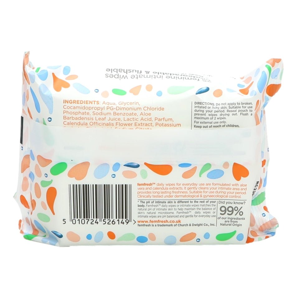 Femfresh 25s Wipes - Intamarque - Wholesale 5010724526149