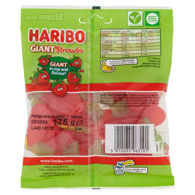 Haribo Giant Strawbs 175g - Intamarque - Wholesale 5012035963101