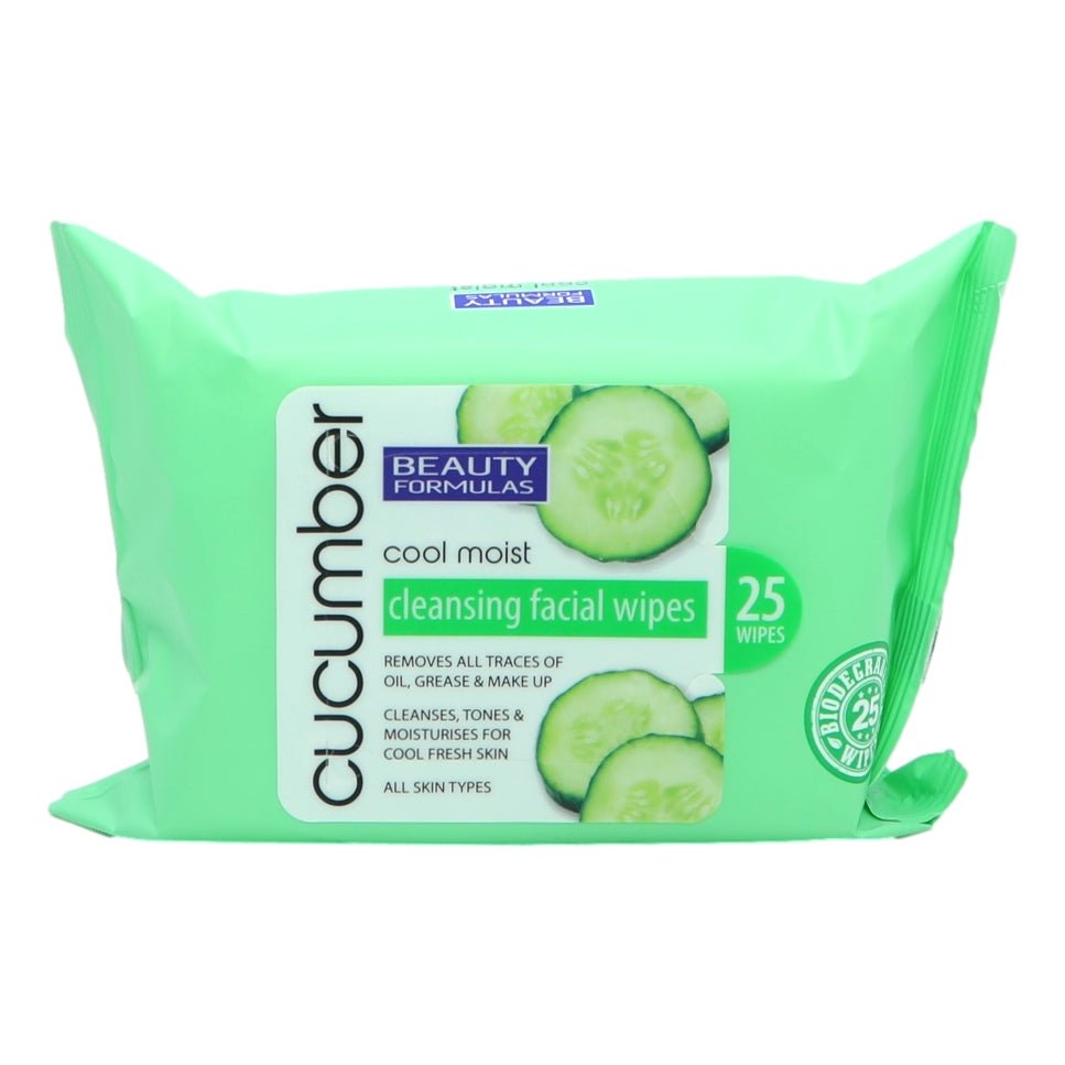 Beauty Formulas Facial Wipes Cucumber - Intamarque - Wholesale 5012251008631