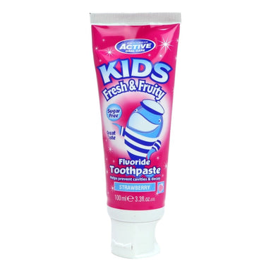 Active Kids 100ml Strawberry Toothpaste - Intamarque - Wholesale 5012251011297