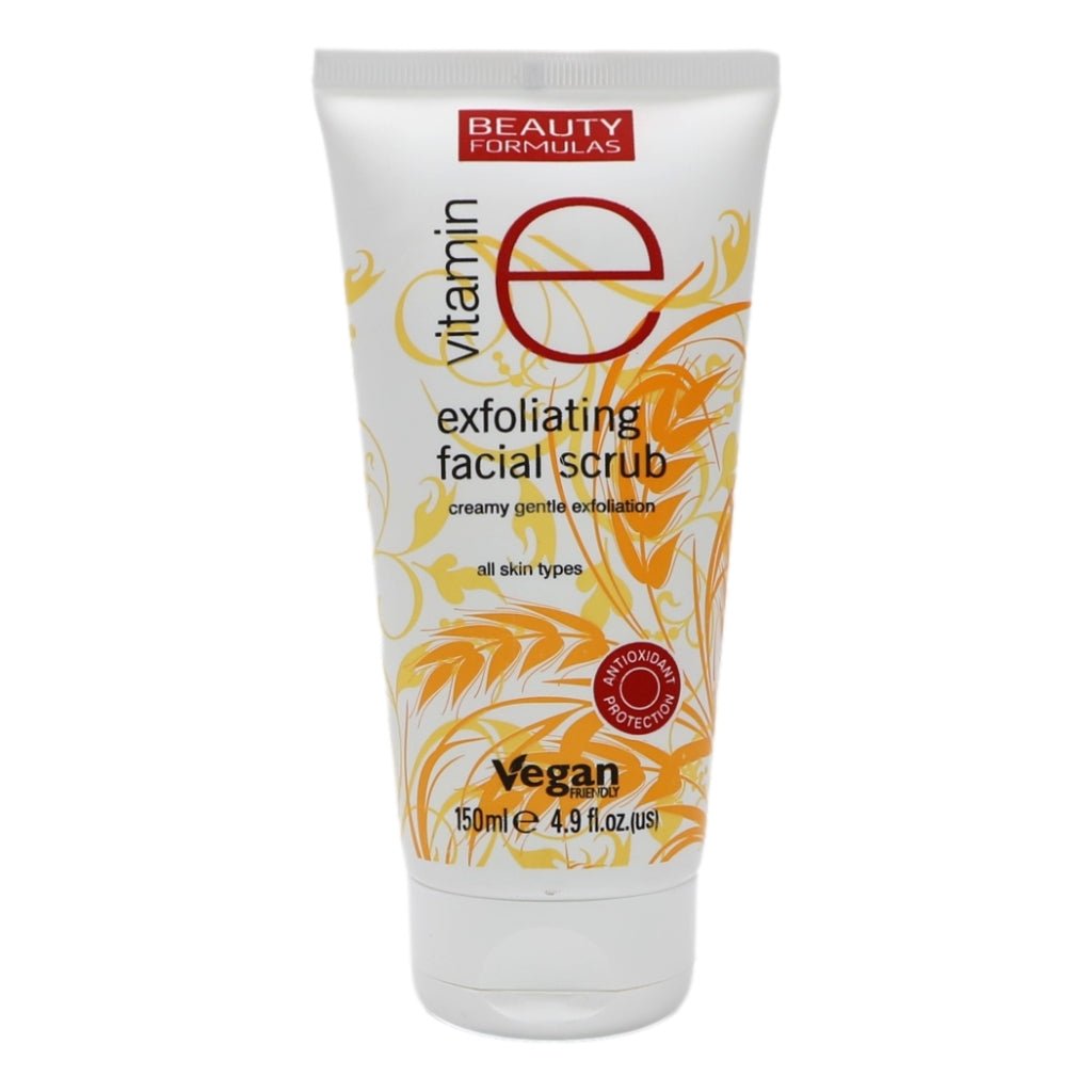 Beauty Formula Vitamin E Exfoliating Facial Scrub - Intamarque - Wholesale 5012251011761