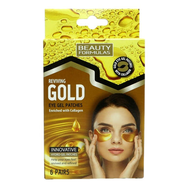 Beauty Formulas Gold Hydro - Gel Under Eye Patches 6's - Intamarque - Wholesale 5012251012850