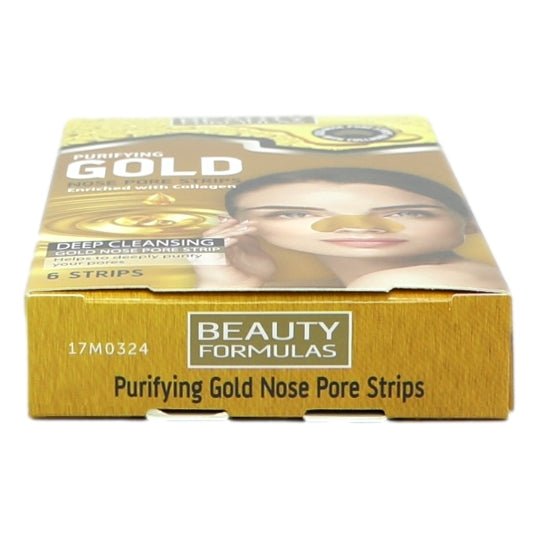 Beauty Formulas Gold Nose Pore Strips 6's - Intamarque - Wholesale 5012251013000