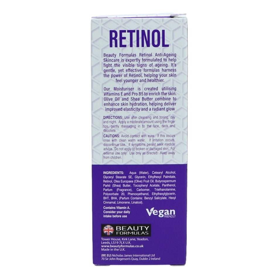 Beauty Formulas Retinol Moisturiser 75Ml - Intamarque - Wholesale 5012251013437