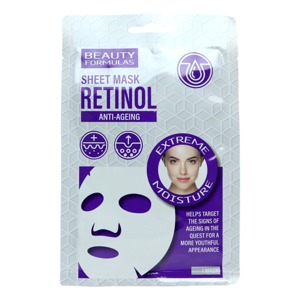 Beauty Formulas Retinol Sheet Mask 1Pk - Intamarque - Wholesale 5012251013468