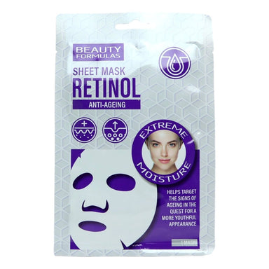 Beauty Formulas Retinol Sheet Mask 1Pk - Intamarque - Wholesale 5012251013468