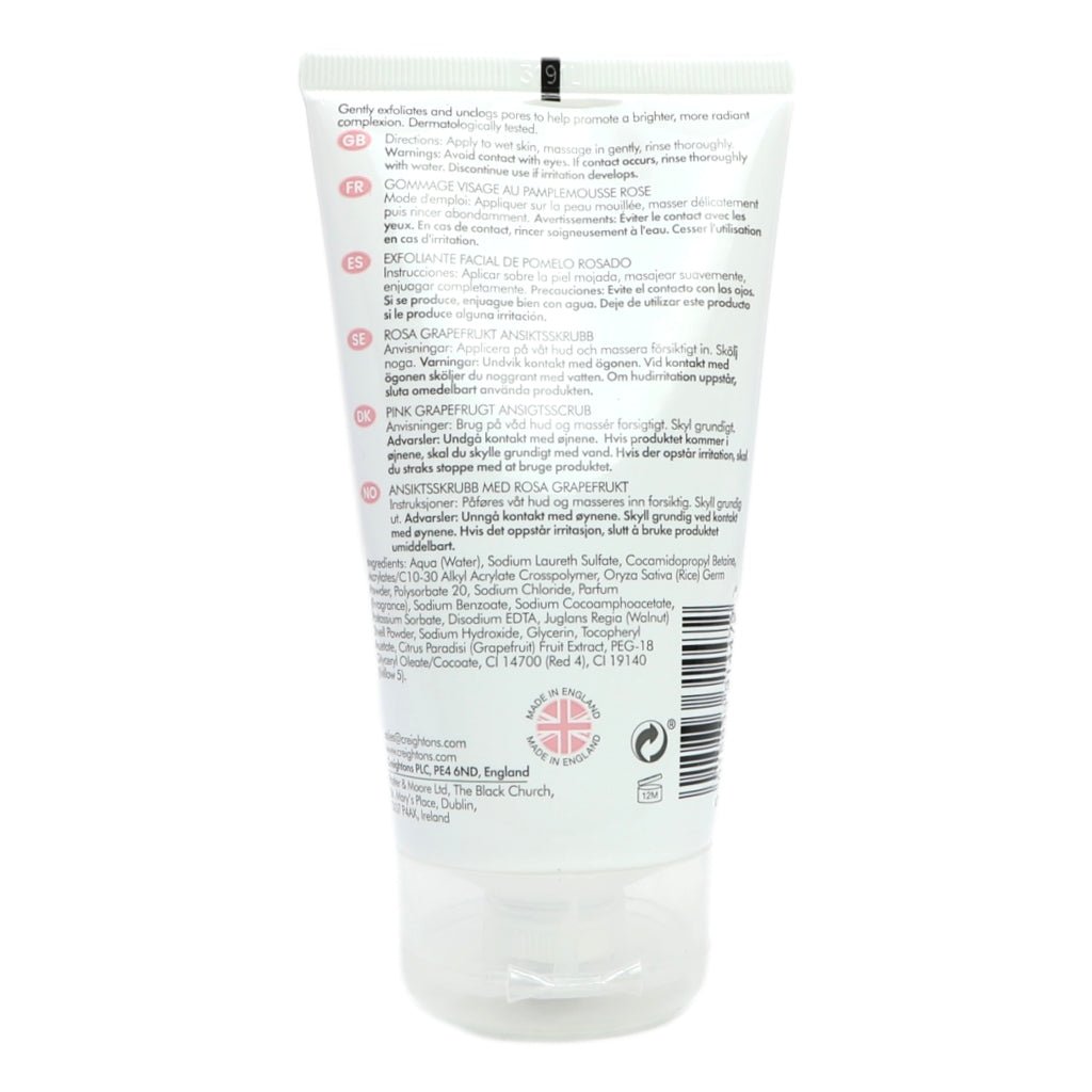 Creightons Pink Grapefruit Face Scrub - Intamarque - Wholesale 5015833314472